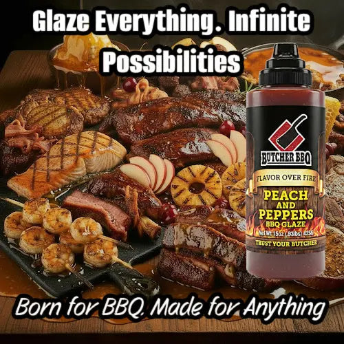 Peach & Pepper BBQ Glaze "Flavor over Fire"