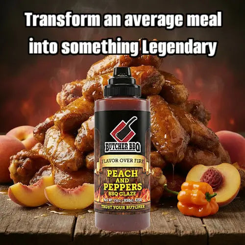 Peach & Pepper BBQ Glaze "Flavor over Fire"
