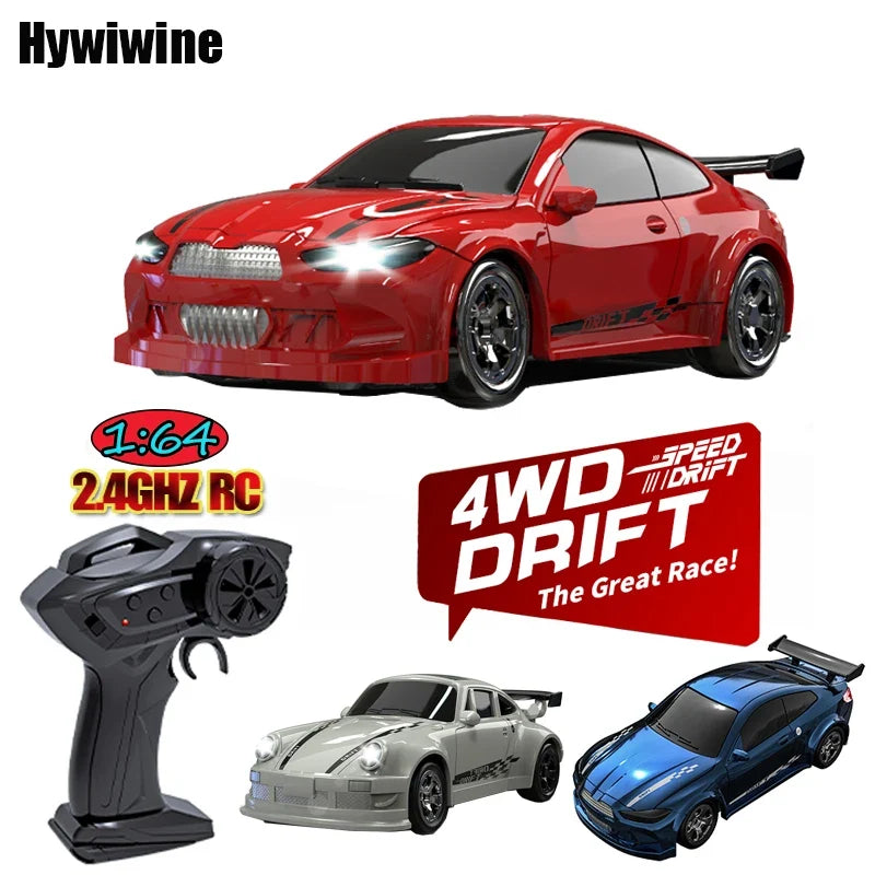 1/64 2.4G High speed Mini Drift Rc Car 4WD Remote Control Car Four Wheel Drive Radio Controlled Mini Racing Model Boy Toy Gifts