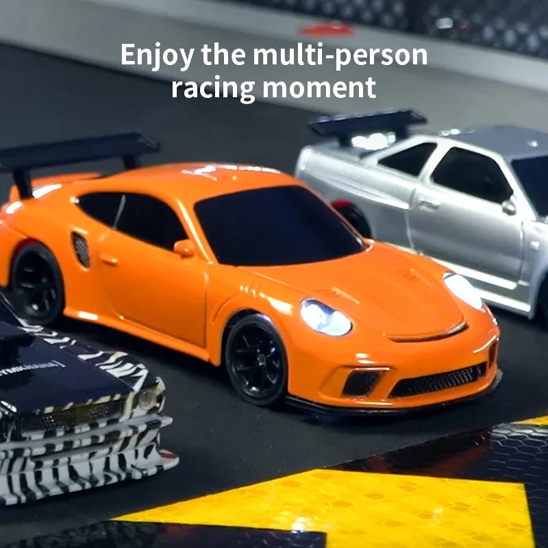 Upgraded Gyro 1/43 RC Drifting Car Racing RTR 4WD High Speed Radio Control Model 2.4G Drift Race Vehicle Mini Gifts