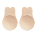 Women Push Up Bras Self Adhesive Silicone Strapless Invisible Bra Reusable Sticky Breast Lift Tape Rabbit Nipple Cover Bra Pads
