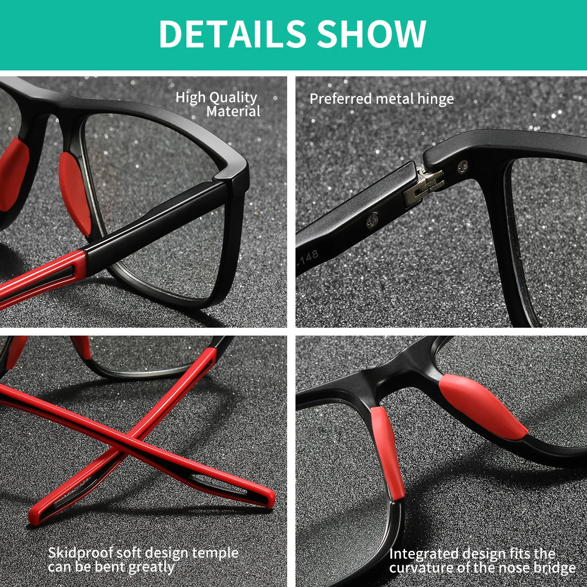 BARCUR Lightweight Sports Reading Glasses for Men & Women – Ultra-Light PC Frame Durable Presbyopia Eyewear with HD Transparent Acrylic Lenses – Comfortable Rectangle Readers for Casual Daily Wear and Outdoor Use
