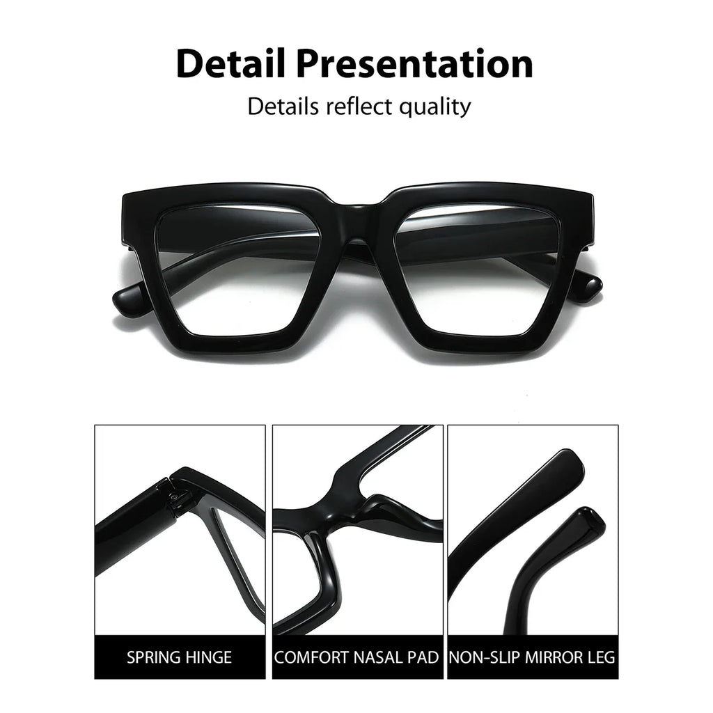 BARCUR Retro Fashionable Unique Leopard Pattern Reading Glasses for Women and Men – Stylish Clear Prescription Eyewear with Fashion Color Options – Trendy Rectangular Presbyopia Glasses with Personalized Gift Box for Daily Use