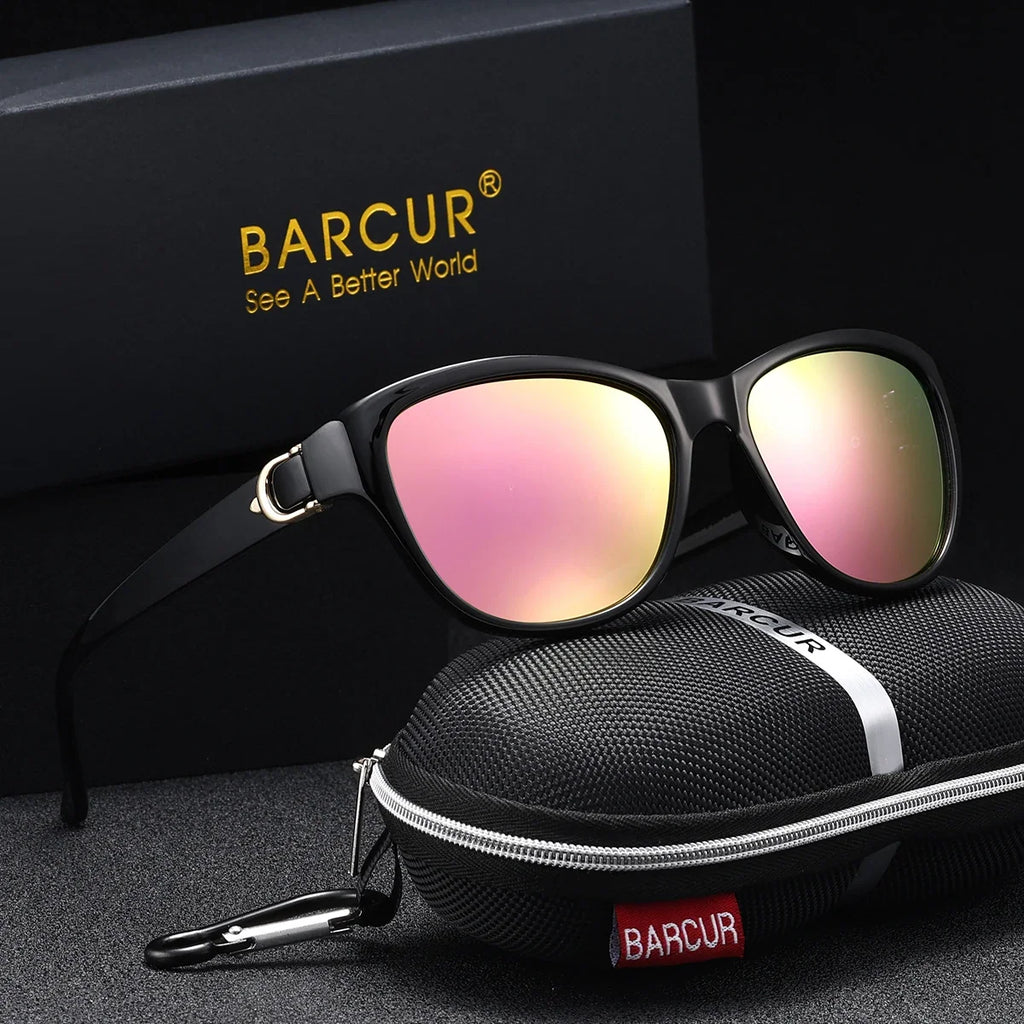 BARCUR Polarized Men’s Fashion Sunglasses – Elliptical Gradient TAC Lens with UV400 Protection – Lightweight Stainless Steel Frame Stylish Summer Eyewear for Travel Driving & Outdoor Gift Occasions