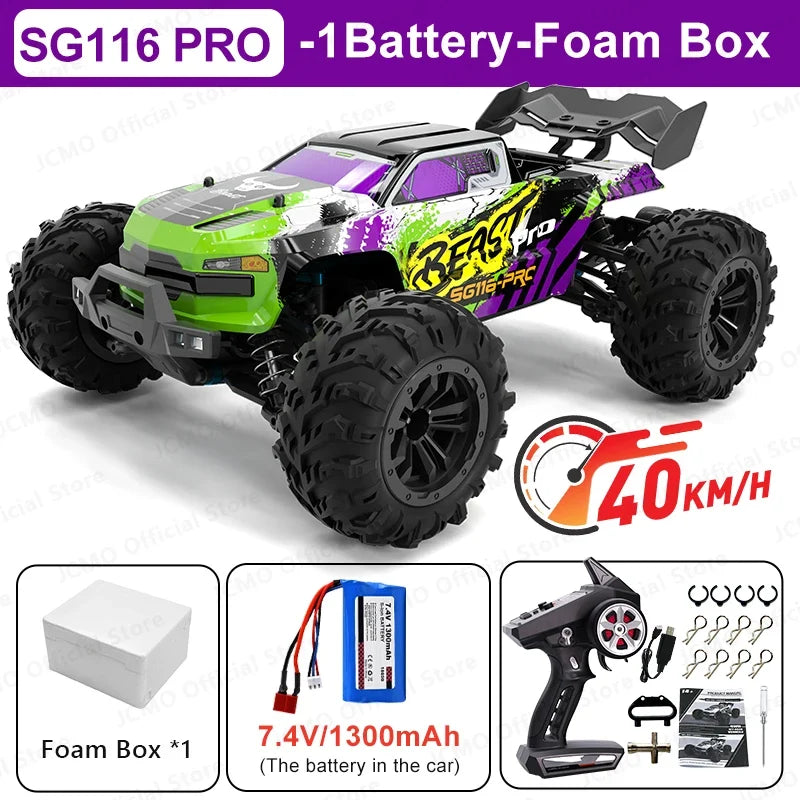 SG116MAX 80KM/H High Speed RC Car Brushless 4WD Off-Road Drift Remote Control Car 1:16 Professional Racing Cars SG116PRO 40KM/H