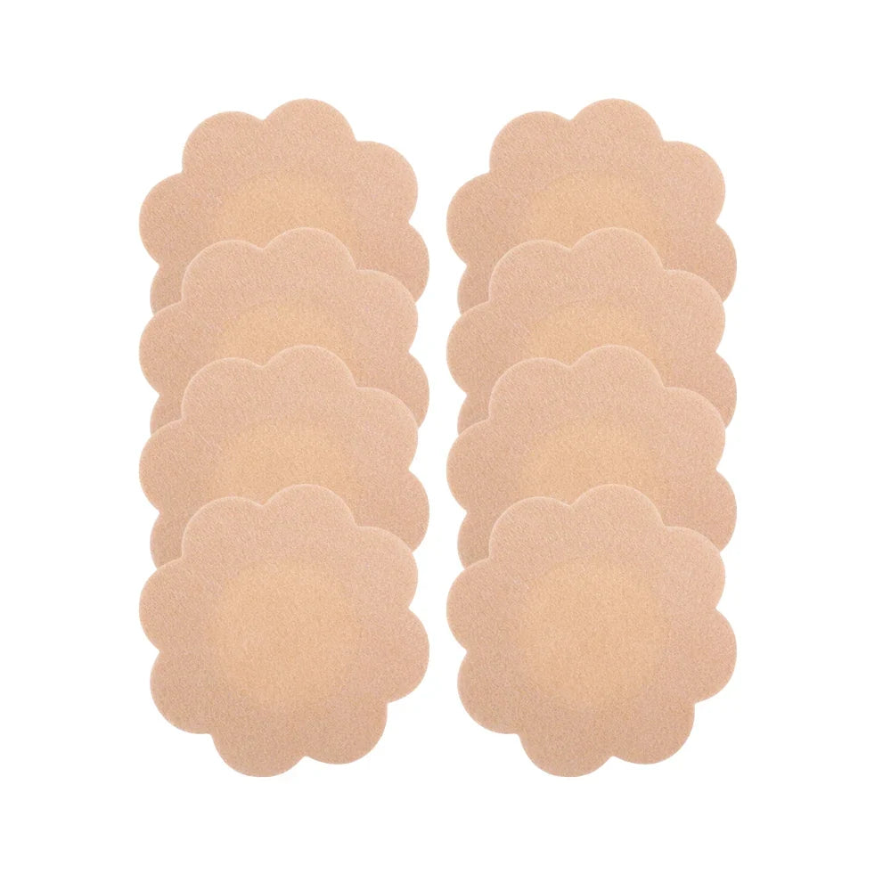 Women Summer Invisible Nipple Covers Pads Ultra Thin Fabric Chest Stickers Disposable Lift Pasties Daily Wear Intimate Underwear