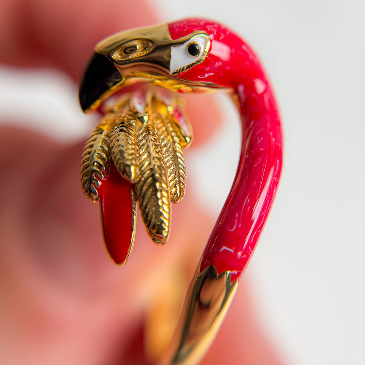 Statement Flamingo Rings