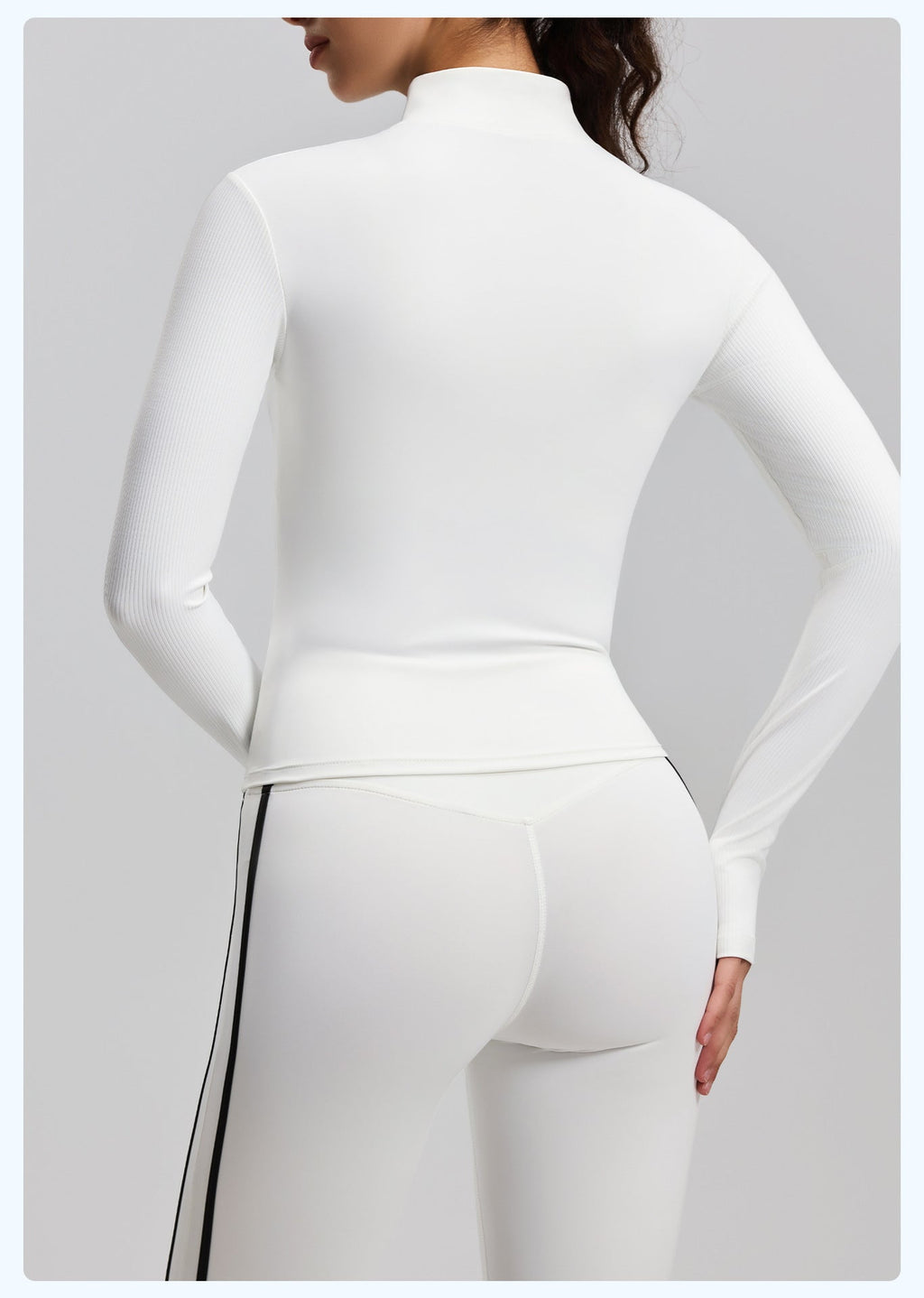New Striped Sports Jacket Outdoor Running Slim-fit Slim-fit Landing Collar Yoga Jacket