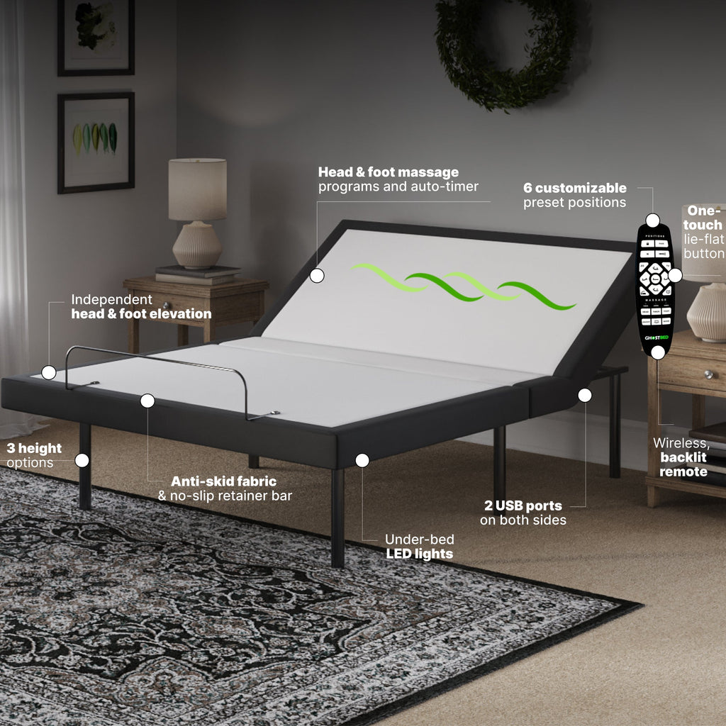 GhostBed Adjustable Base - Queen