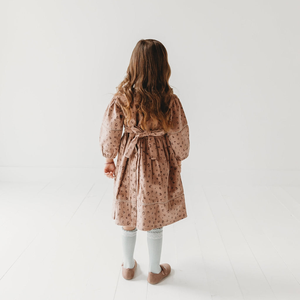 Cord Crush Animal Print Dress | Lavender & Onion Corduroy