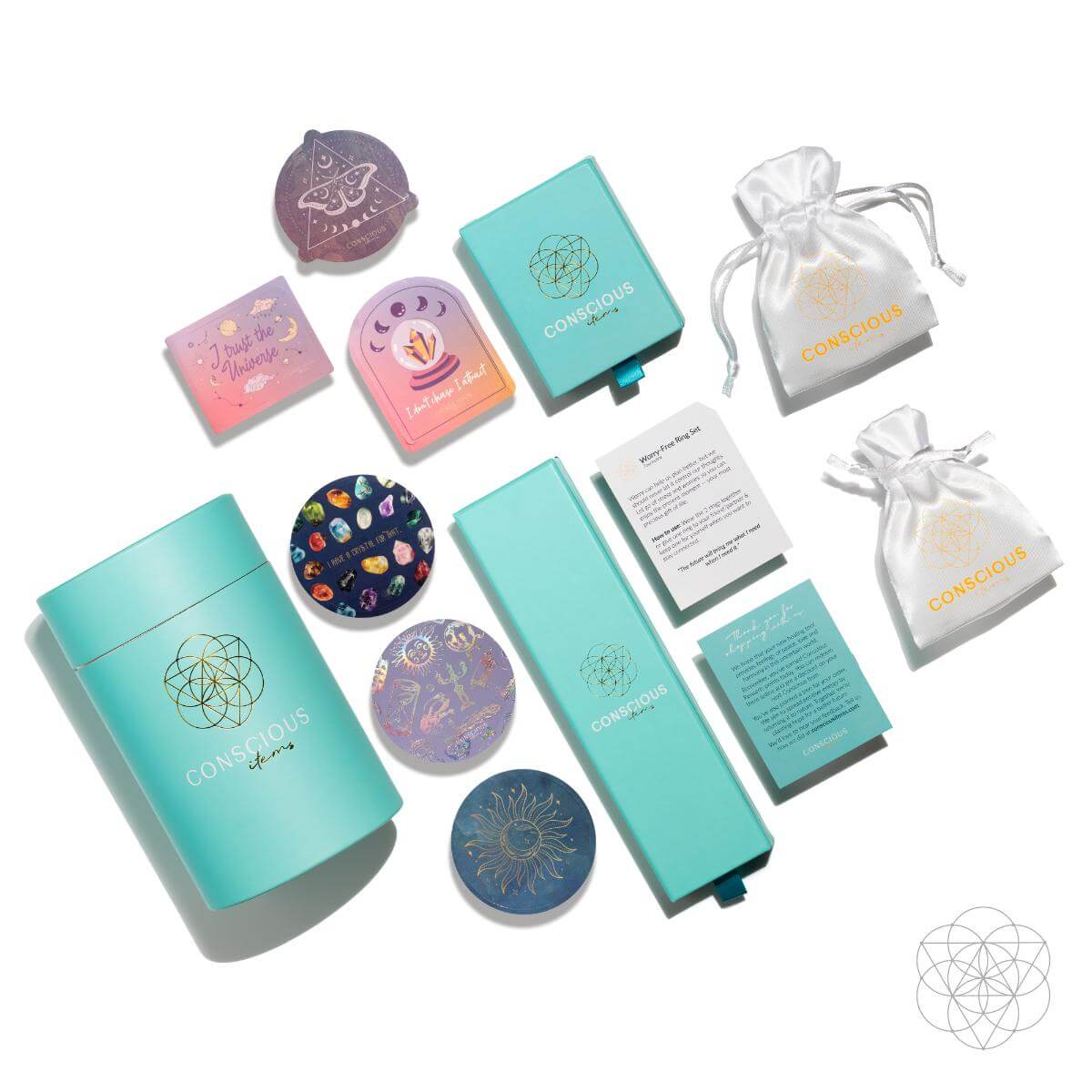 Crystal Fridge Magnets - Trio of Protection & Comfort