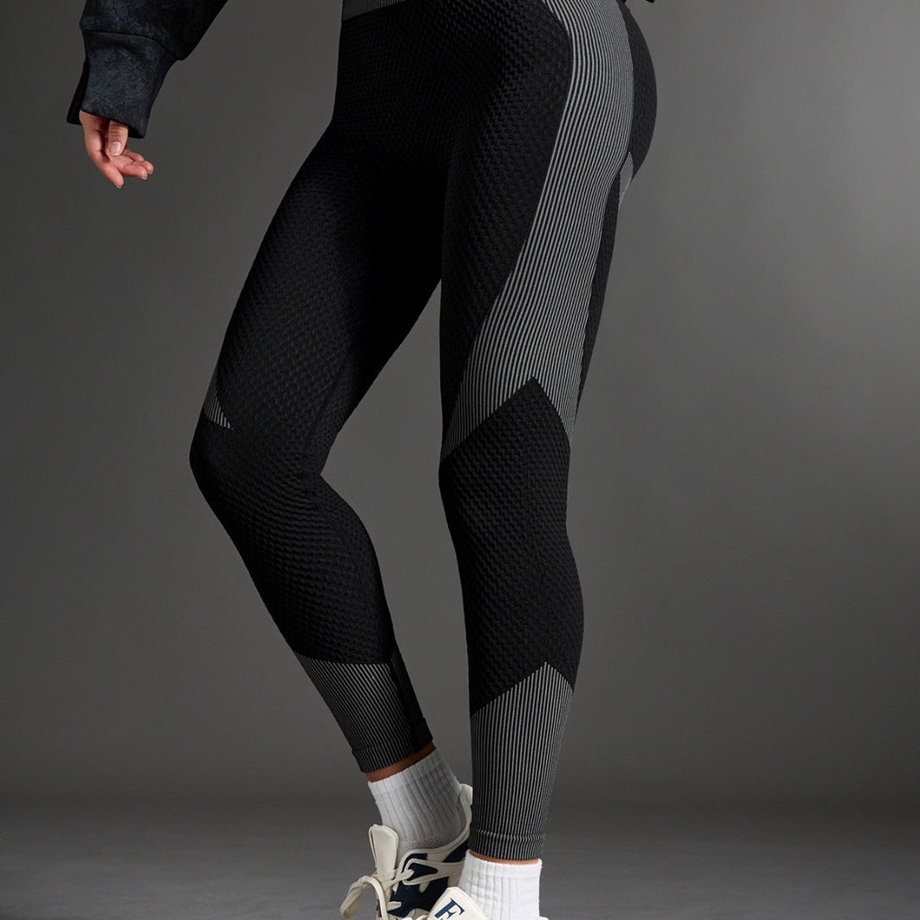 Yoga Cut-To-Size Cross-Border Amazon Tk Fitness Leggings Moisture-Wicking Sportswear Women's Polyester Sports Pants