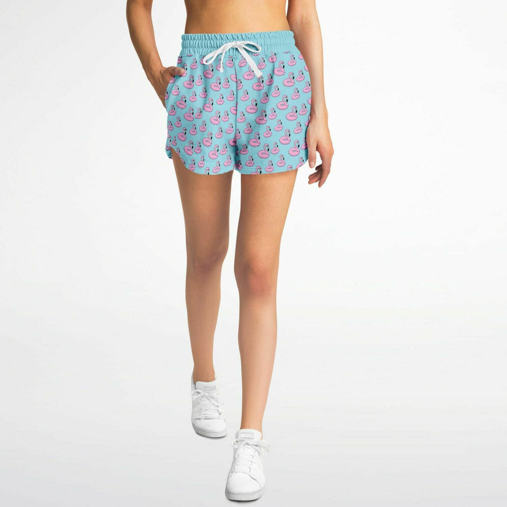 Flamingo Floatie Loose Shorts