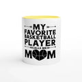 NH Combo Hoops Basketball Mom Mug - 11oz Ceramic Coffee Cup with Vibrant Design
