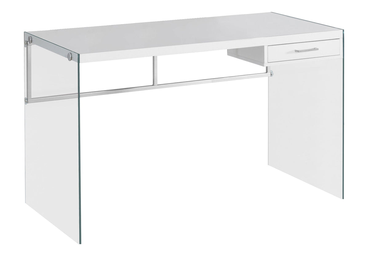 Modern Glossy White Computer Desk