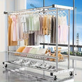 Heavy Duty Stainless Steel Rolling Laundry Drying Rack