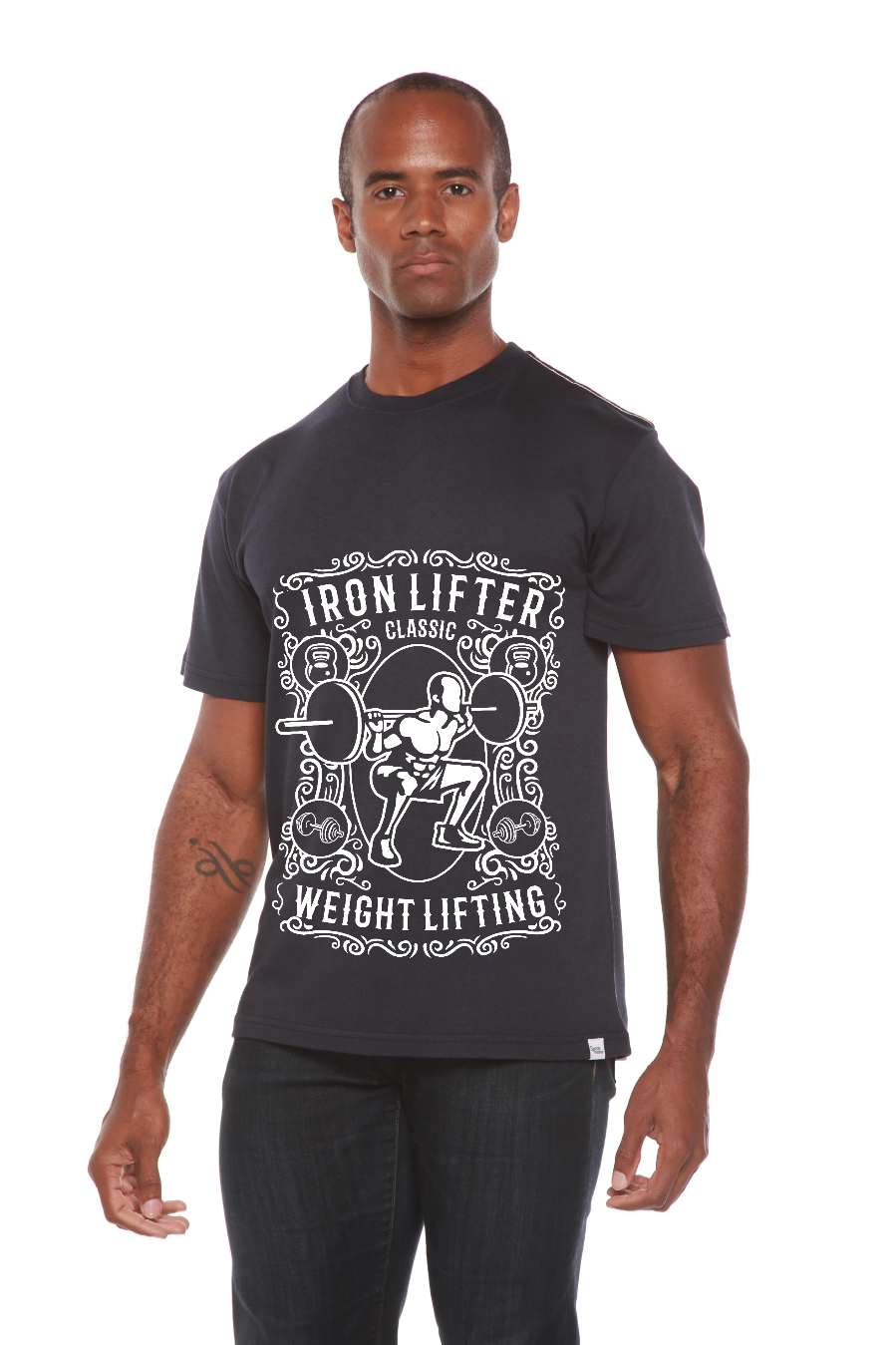 Iron Lifter Men's Bamboo Viscose/Organic Cotton Short Sleeve Graphic T-Shirt