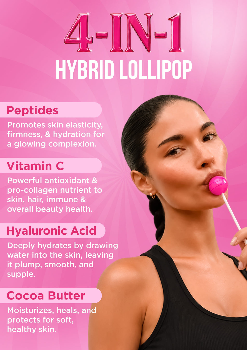 It Girl Beauty Lollipops | Collagen Peptide & Vitamin C Candy