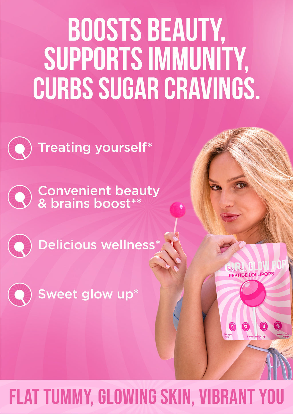 It Girl Beauty Lollipops | Collagen Peptide & Vitamin C Candy