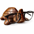 STORE INDYA Eyeglass Holder Stand/Wooden Spectacle Holder/Spectacle Stand/Eyeglass Holders for Desk/Desk Eyeglass Holder/Handmade Stand for Office Home Décor (Turtle)