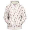 Classic Flamingo Zip-Up Hoodie