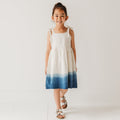 Ocean Ombre Nautical Schiffli | Hand-Dyed 100% Cotton Dress