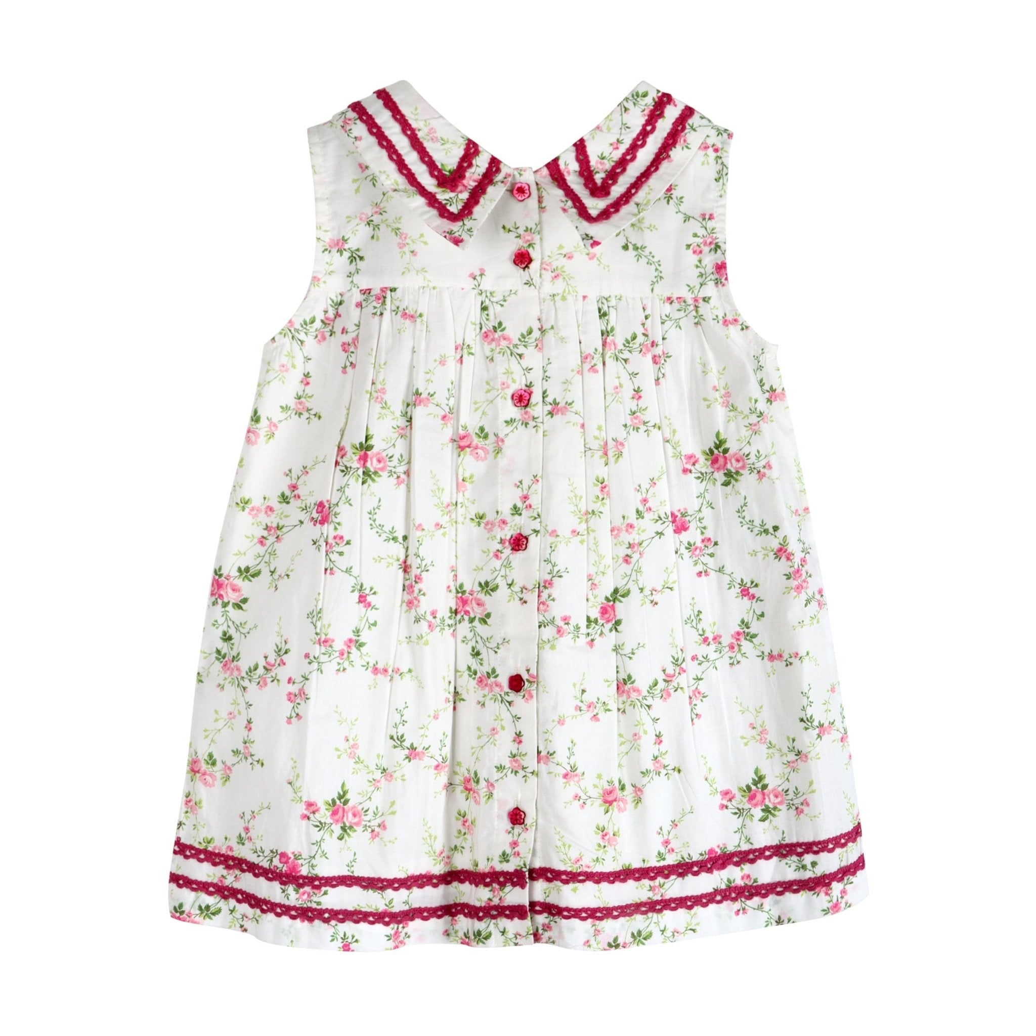 Victorian Rosebud Dress | Handcrafted Cotton Tea Dress