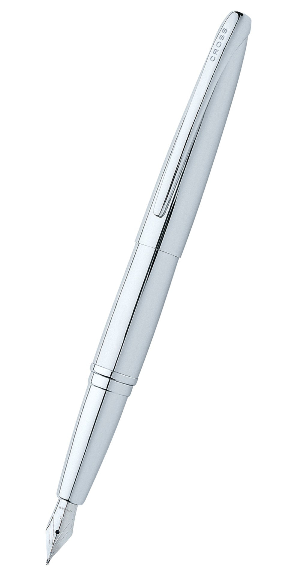 ATX® Pure Chrome Stainless Steel Extra Fine Nib Fountain Pen